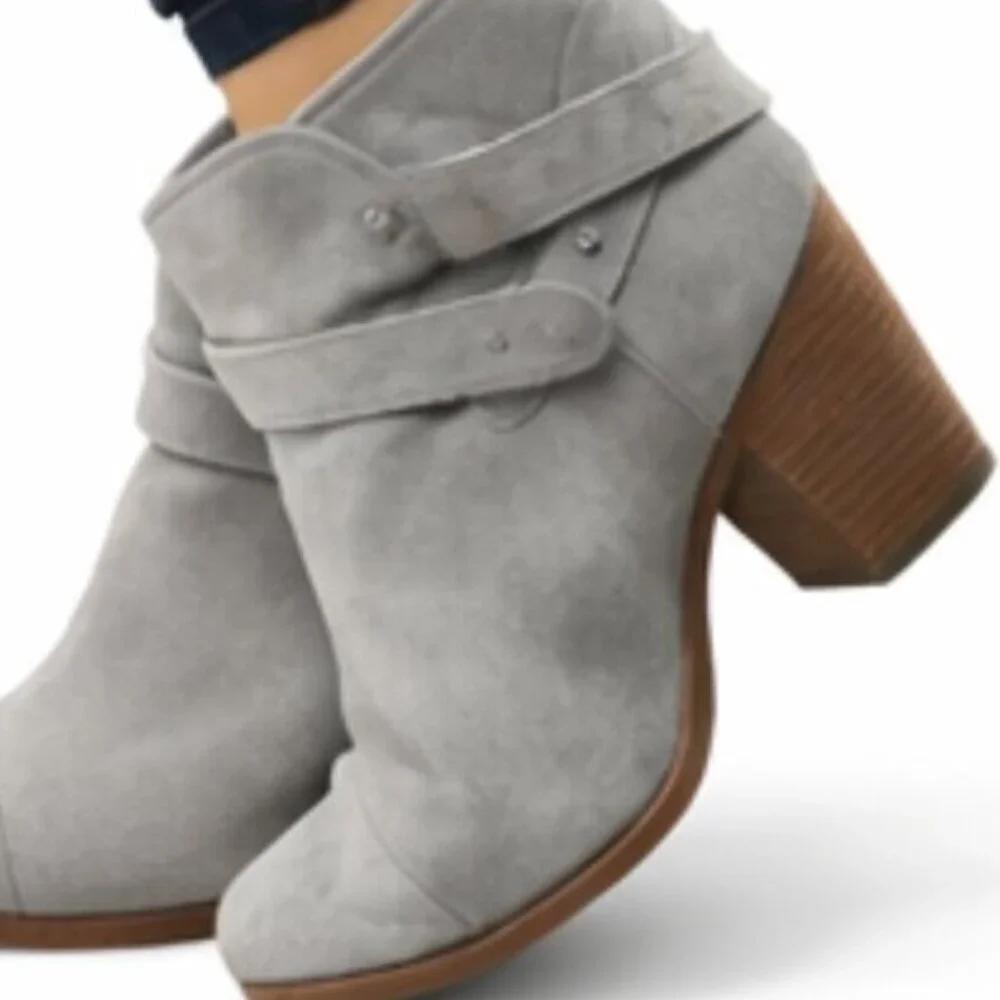 Rag And Bone Harrow Granite Suede Ankle Boot Size 36.5 (US 6.5)